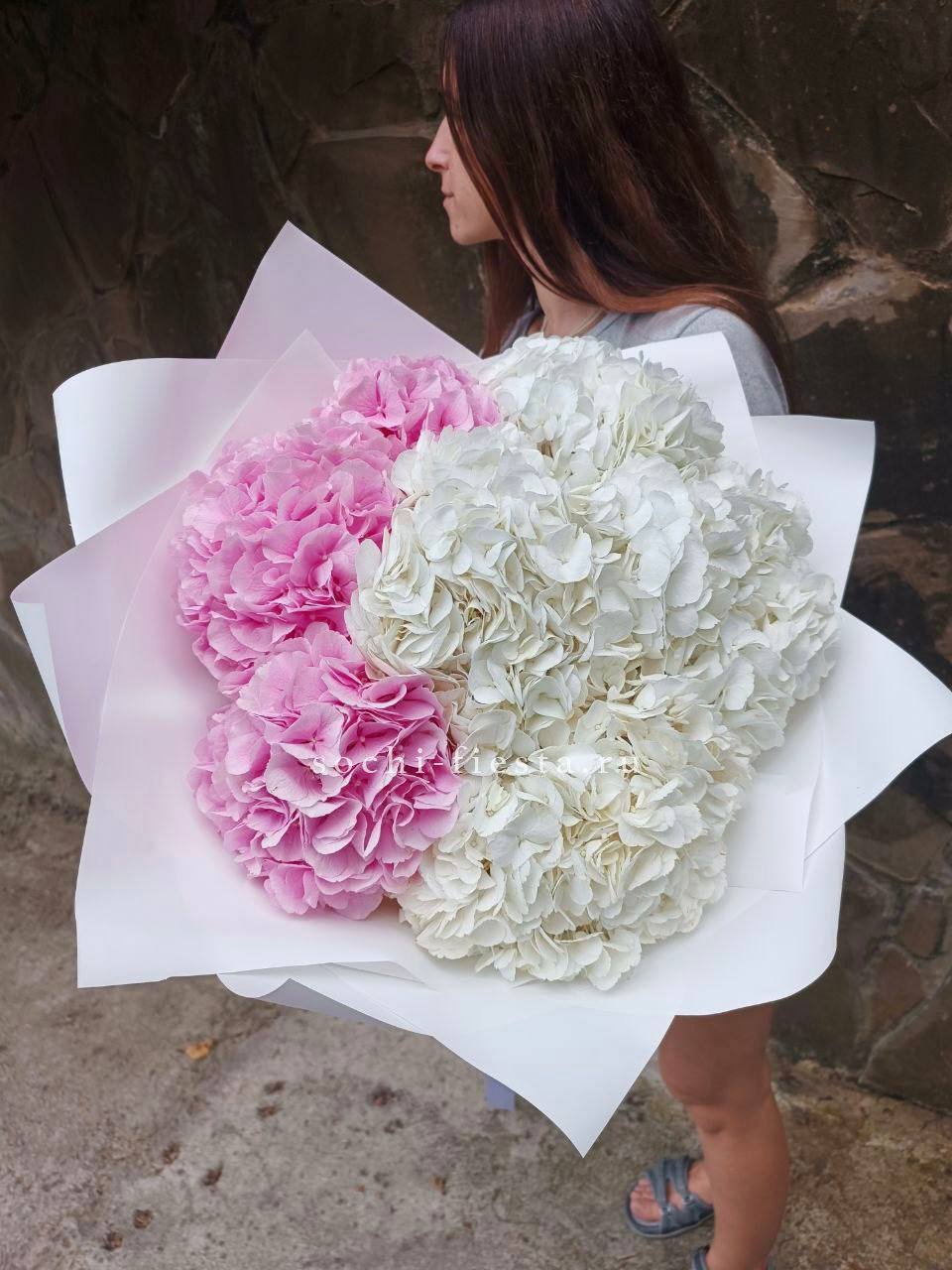 Монобукеты из гортензии