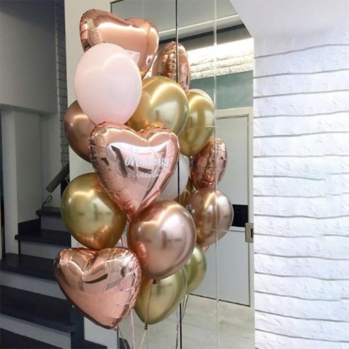 Фонтан шаров "От сердечка" в Иваново