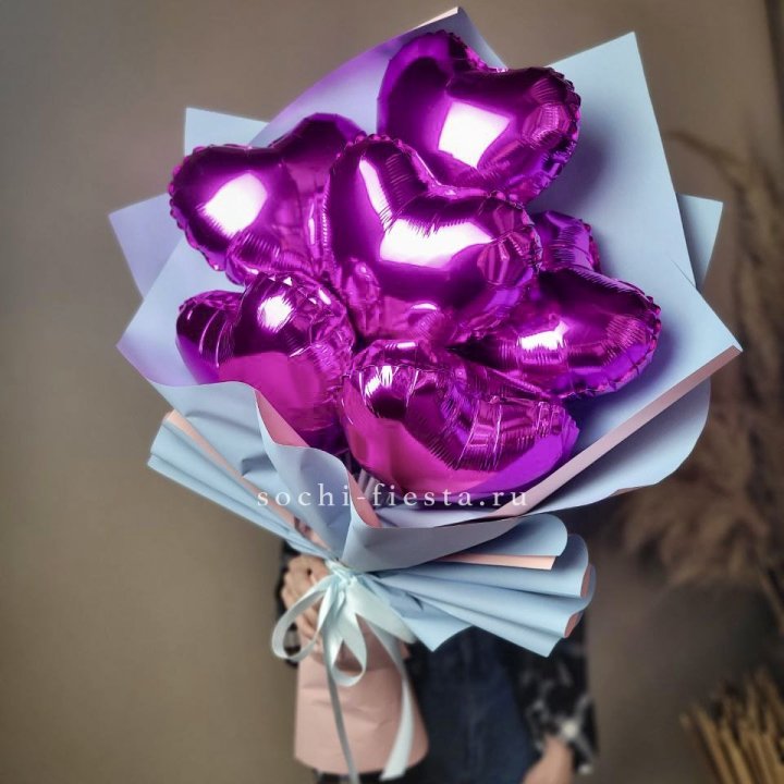 Букет из шаров сердец  в Иваново
