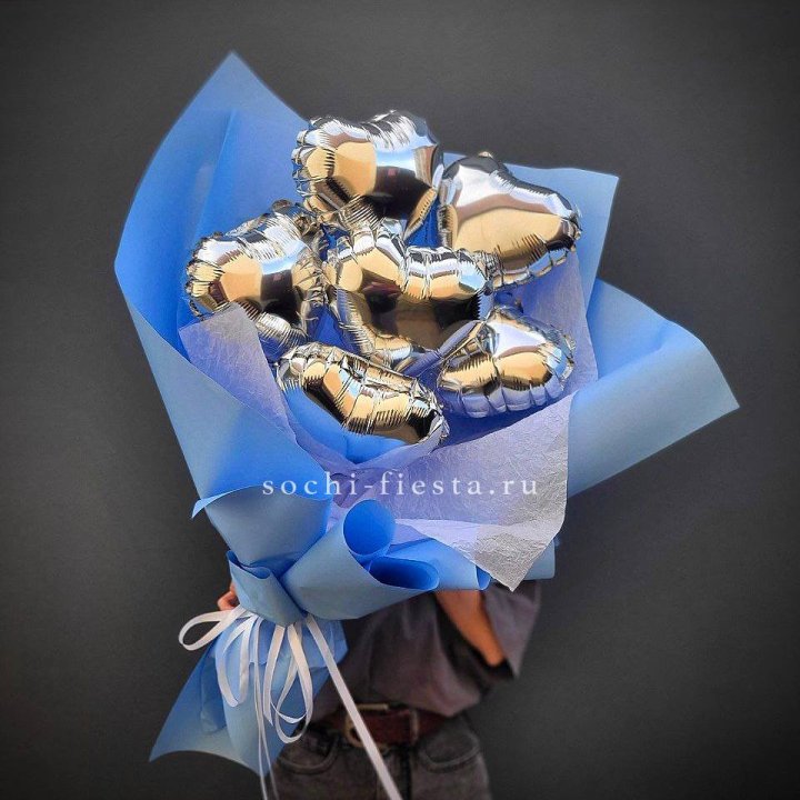 Букет из шаров сердец  №2 в Иваново