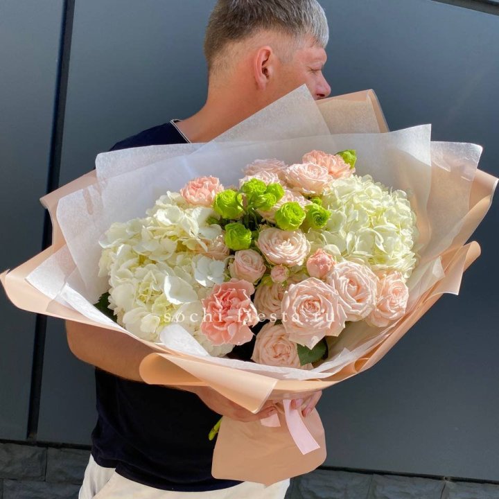 Авторский букет "Нежный крем" в Иваново