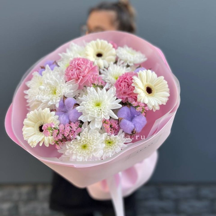 Букет цветов "Пинк спринг" в Иваново