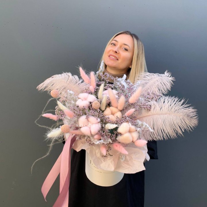 Авторский бокс с сухоцветами в Иваново