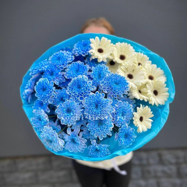 Букет хризантем и гербер в Иваново