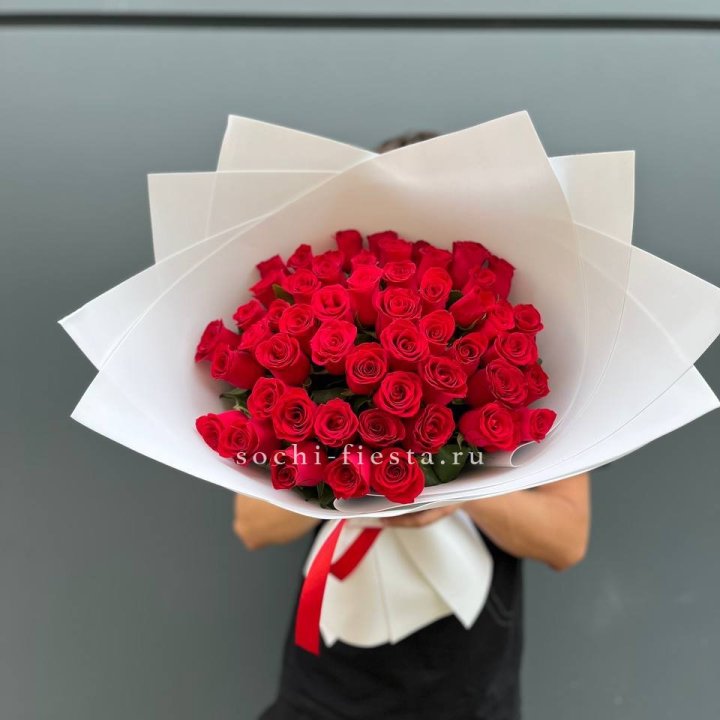 51  красная роза в Иваново