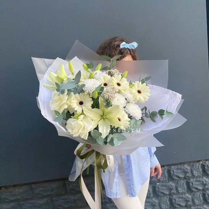 Букет с лилией и герберой в Иваново