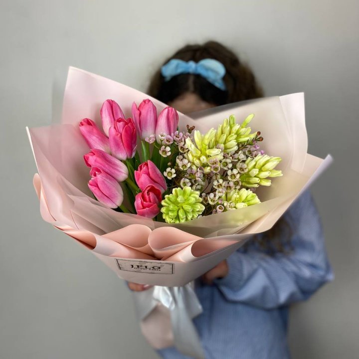  Дуо тюльпаны и гиацинты в Иваново