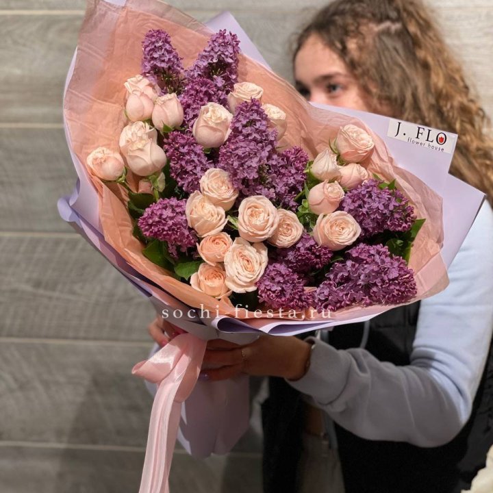 Букет "Лиловая весна" в Иваново