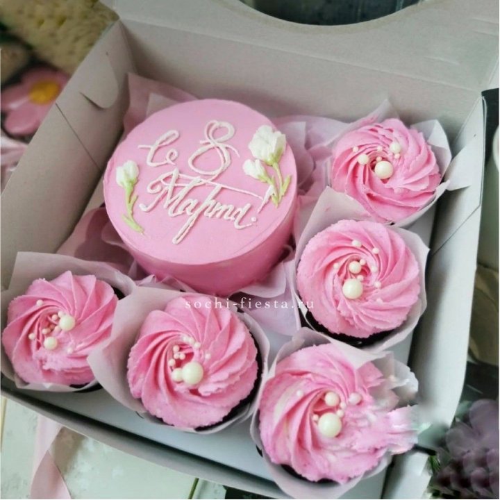 Капкейки и бенто-торт "8 марта!" в Иваново