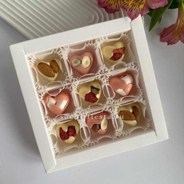 Набор конфет из бельгийского шоколада Сердца в Иваново