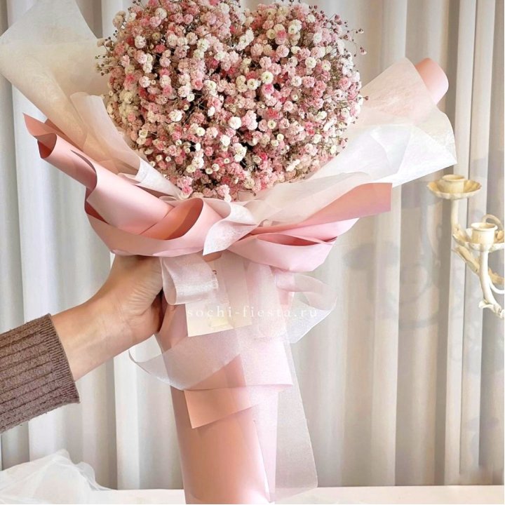 Сердце из гипсофилы  в Иваново