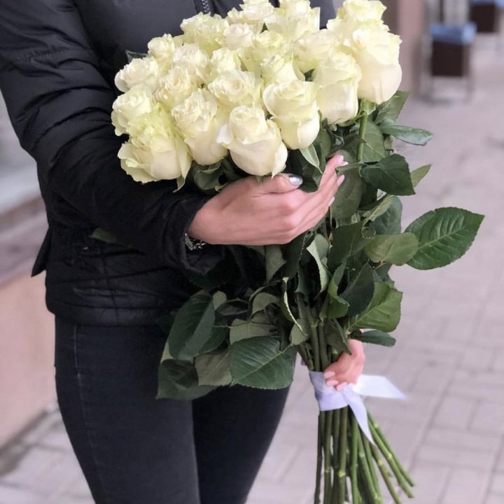 Голландские розы белые в Иваново
