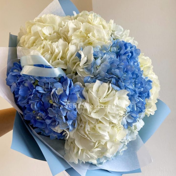 Букет гортензий "Голубая лаза" в Иваново