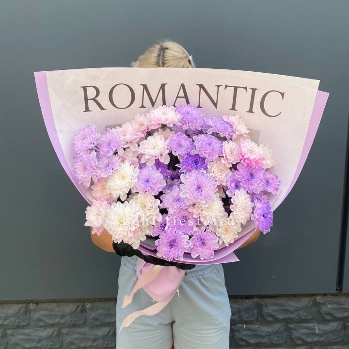 Букет сиреневых хризантем в Иваново