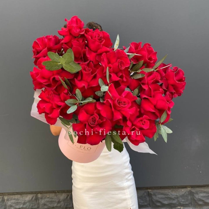 Бокс из 17 французских роз в Иваново