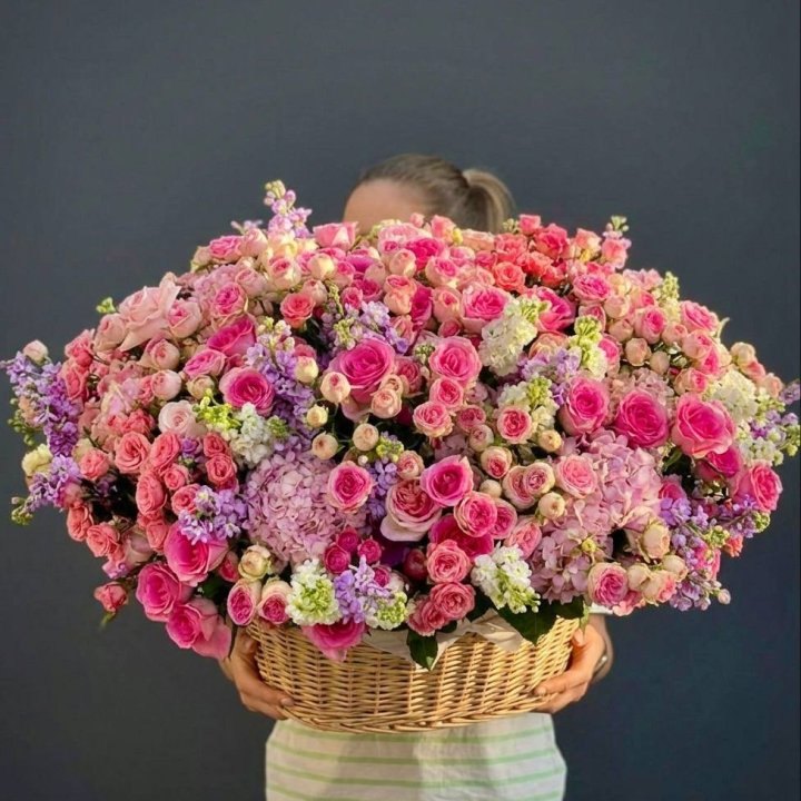Цветочная корзина гигант №5 в Иваново