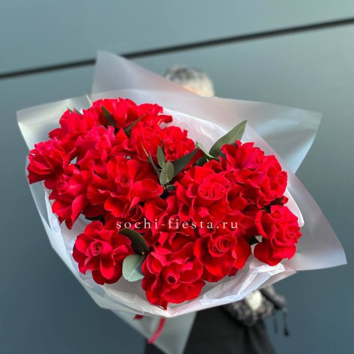 21 Красная французская роза в Иваново