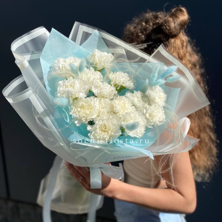 Воздушный букет из диантусов  в Иваново