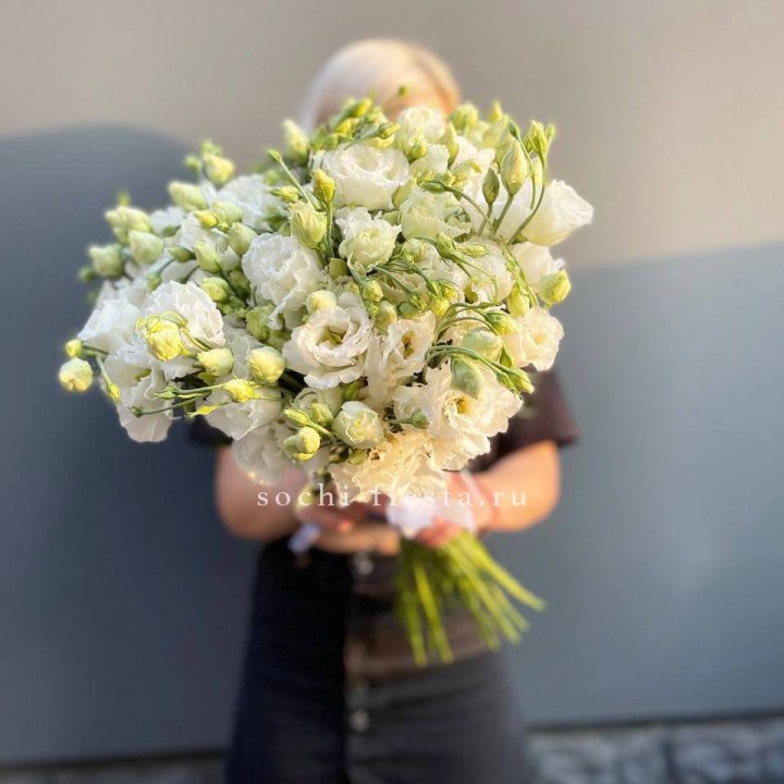 Букет эустом под ленту  в Иваново