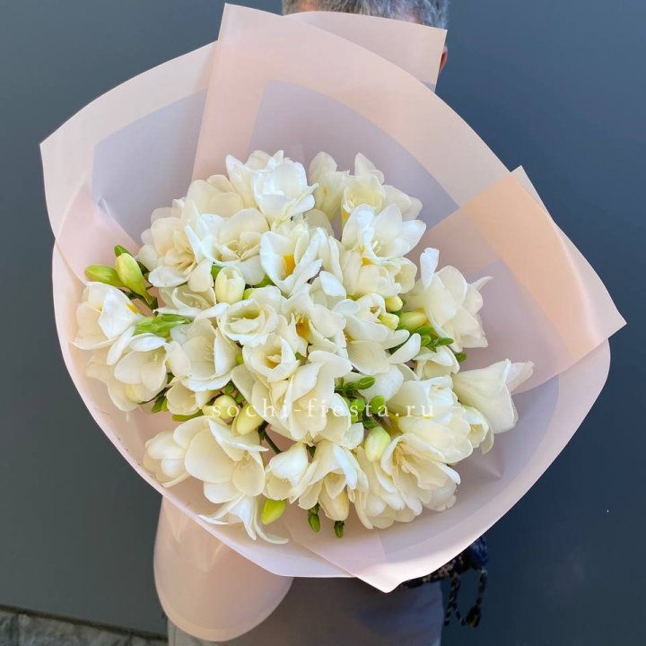 Букет белых фрезий  в Иваново