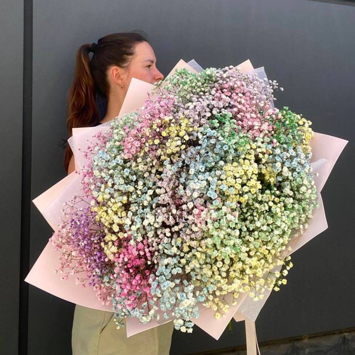 Пышный букет из гипсофил  в Иваново