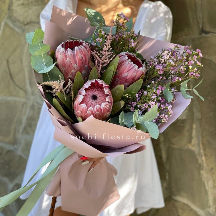 Букет из протеи "Клеопатра"  в Иваново