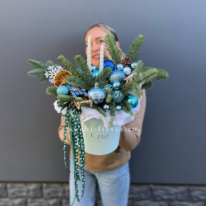 Композиция "Мери крисмас блю" в Иваново
