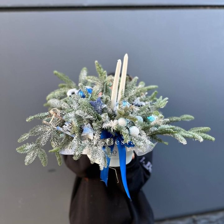 Новогодняя композиция в коробке  в Иваново