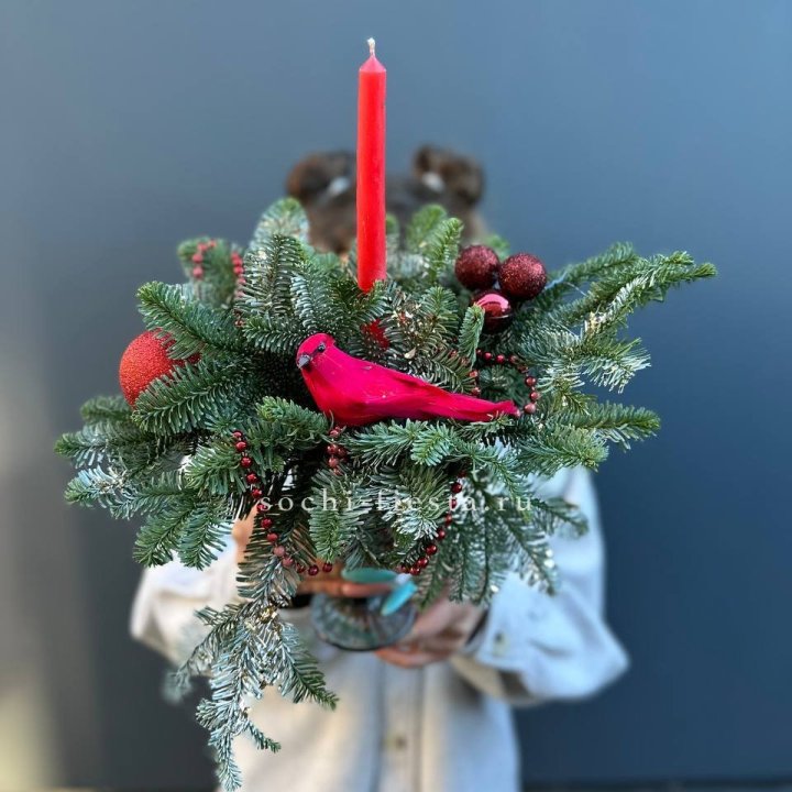 Новогодняя композиция в бокале в Иваново