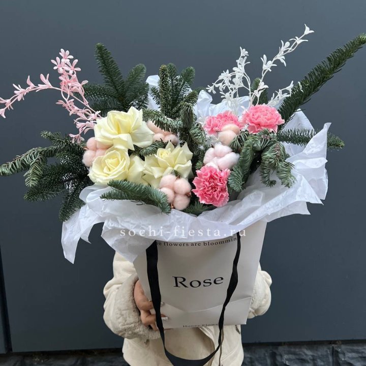 Цветочная сумка с нобилисом в Иваново