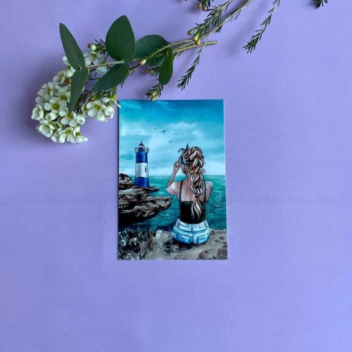 Открытка к букету "Океан" в Иваново