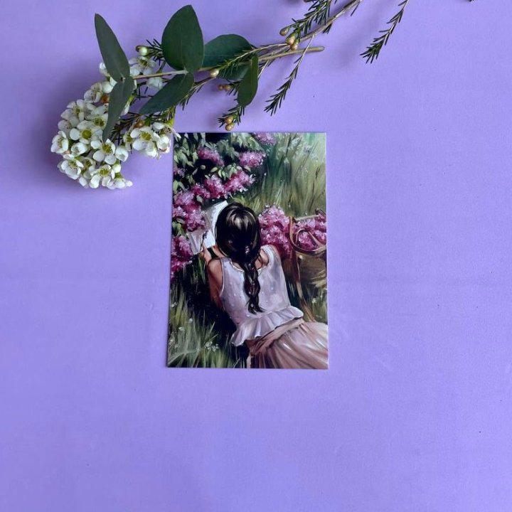 Открытка к букету "Среди пионов" в Иваново