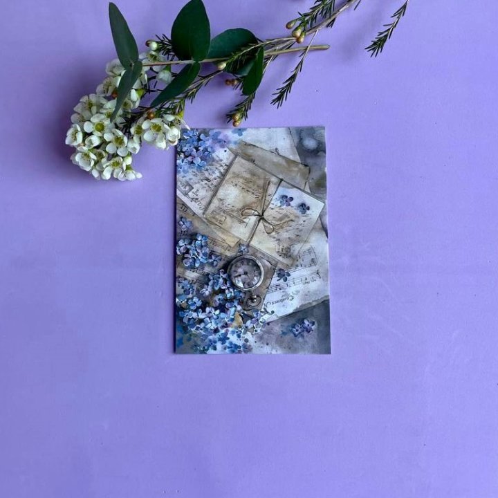 Открытка к букету "Время" в Иваново