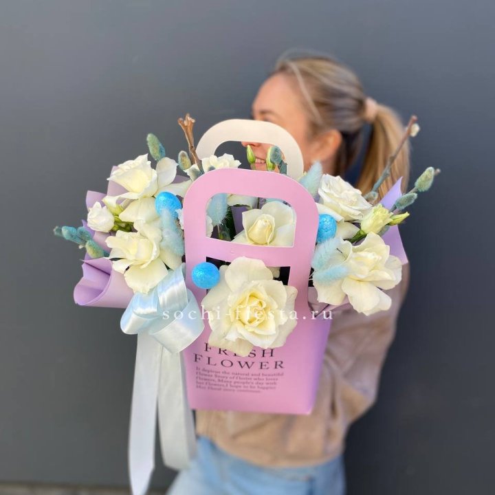 Цветочная сумочка "Пасхальная композиция" в Иваново