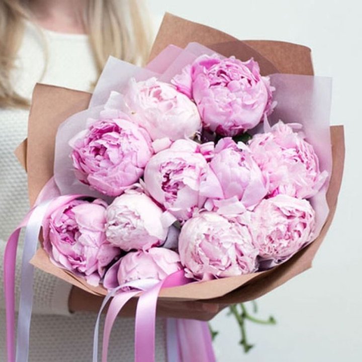 11 нежных пионов в Иваново