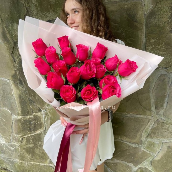 19 алых роз в Иваново
