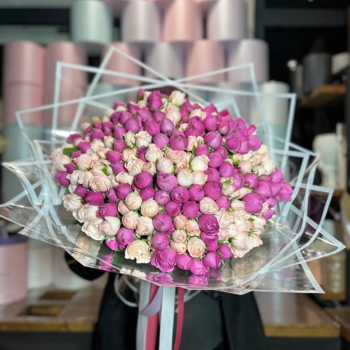 101 кустовая пионовидная роза в Иваново