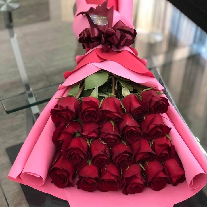 21 красная роза "Элеганс" в Иваново