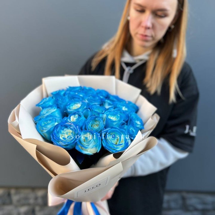 Букет синих роз блю логан в Иваново
