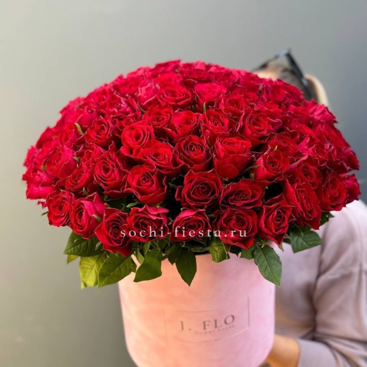 101 кенийская роза в цилиндре в Иваново