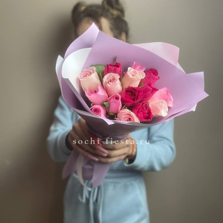 Букет из 15 роз Микс (Кения) в Иваново