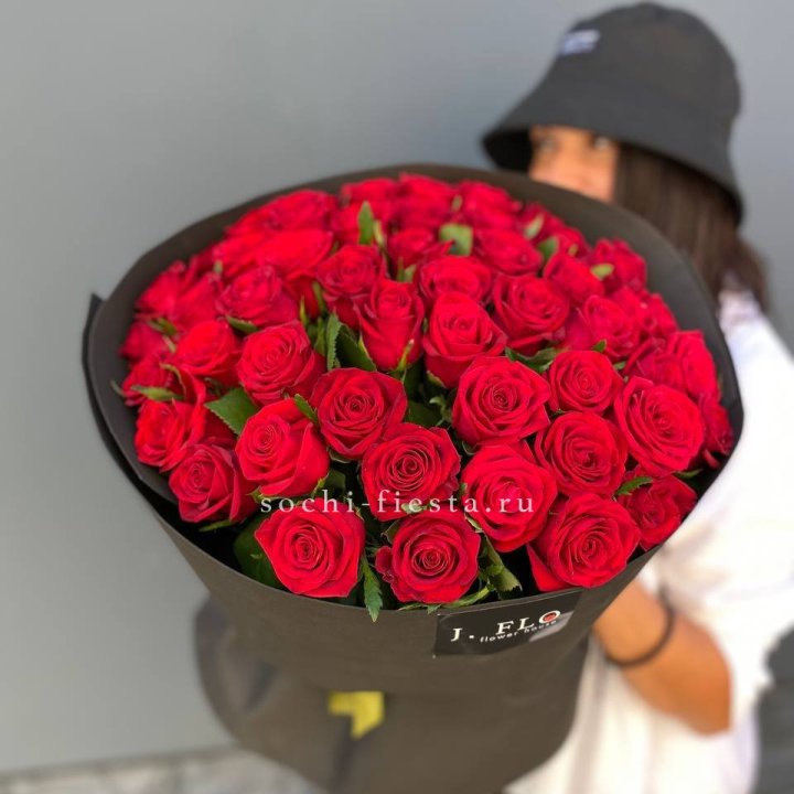 51 роза "Блек" в Иваново