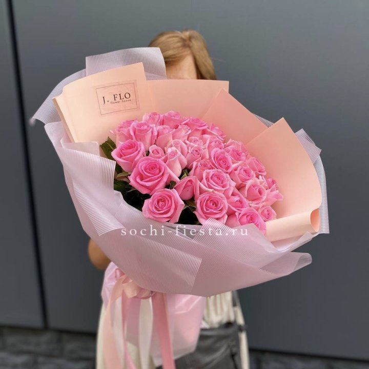 33 Розовые розы в Иваново