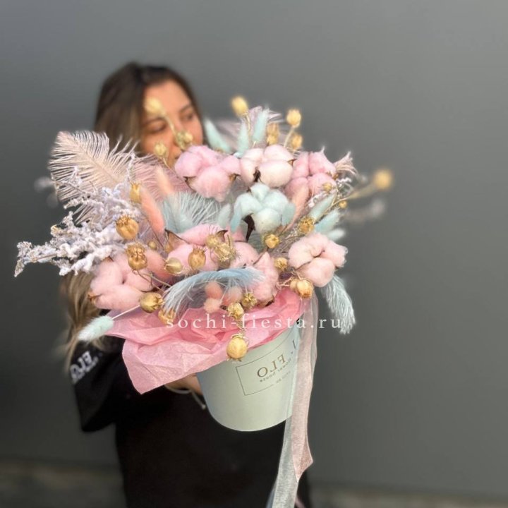 Авторский бокс с сухоцветами №2 в Иваново