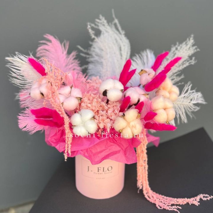 Авторский бокс с сухоцветами №1 в Иваново