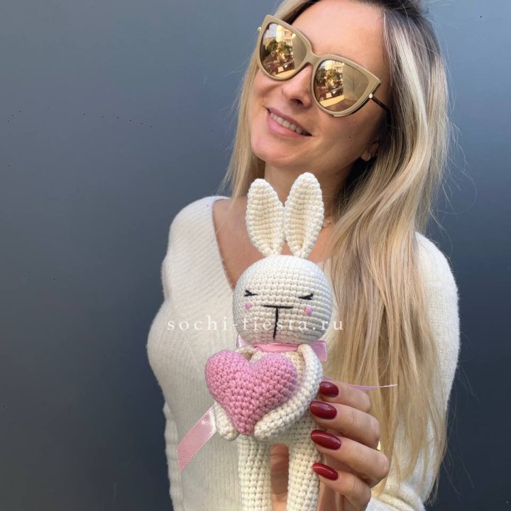 Зайка с сердцем ручной работы в Иваново