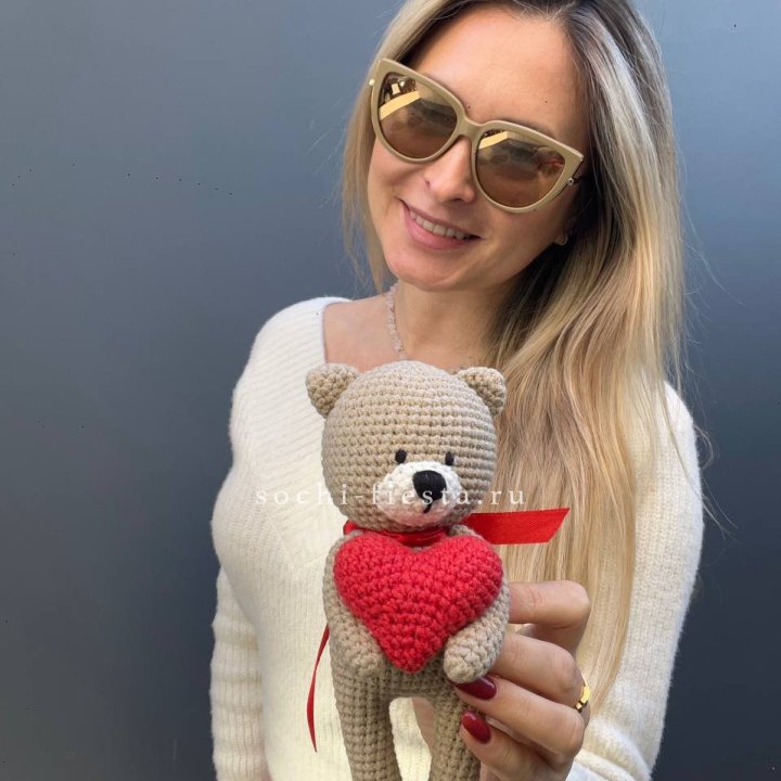 Мишка с сердцем ручной работы в Иваново