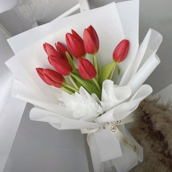 Букет красных тюльпанов в Иваново