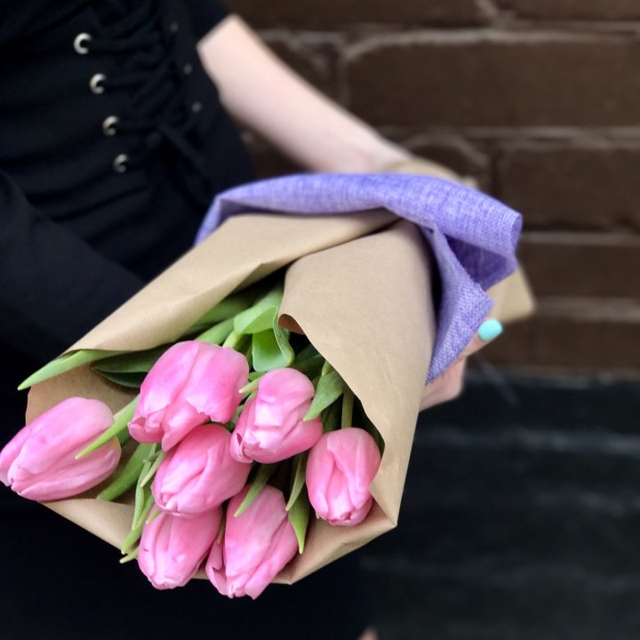 Букет розовых тюльпанов в Иваново