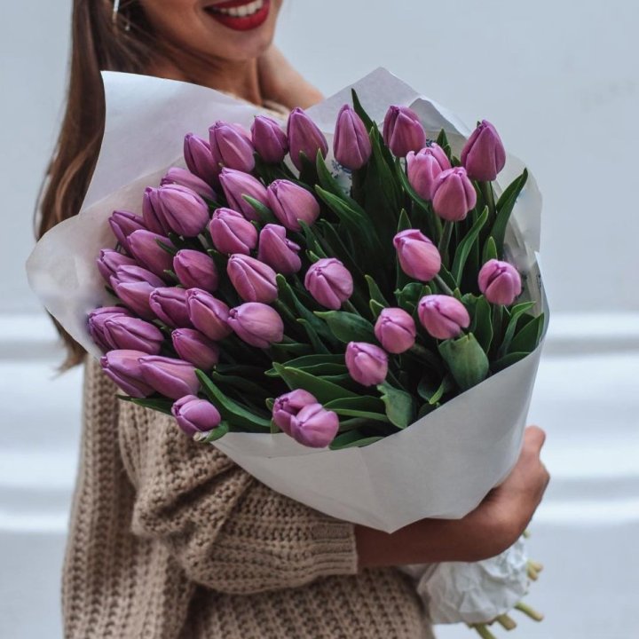 39 сиреневых тюльпанов в Иваново